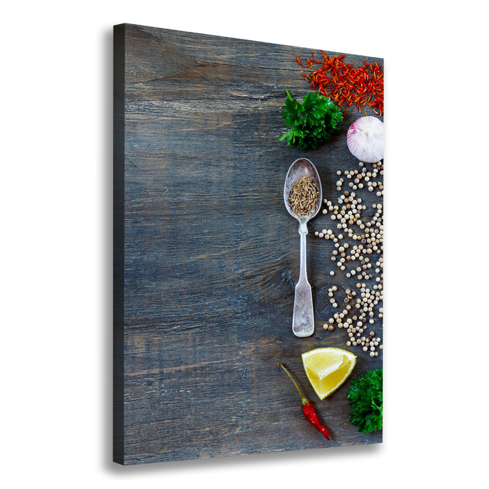 Canvas wall art Spices and herbs