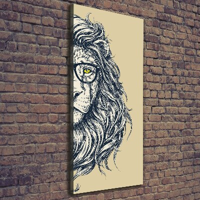 Canvas wall art Hipster lion