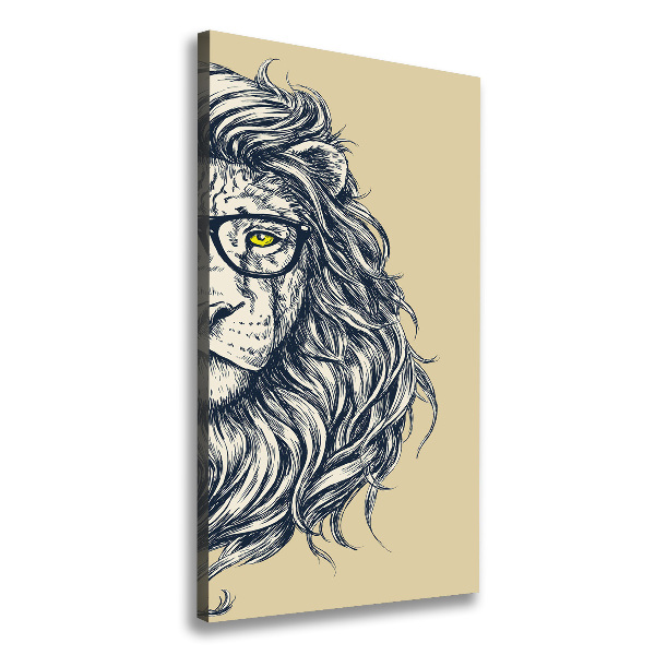 Canvas wall art Hipster lion