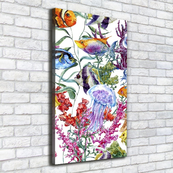 Canvas wall art Underwater world