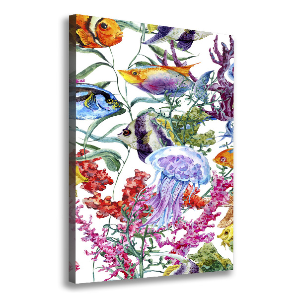 Canvas wall art Underwater world