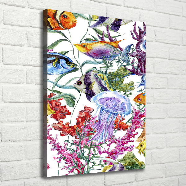 Canvas wall art Underwater world