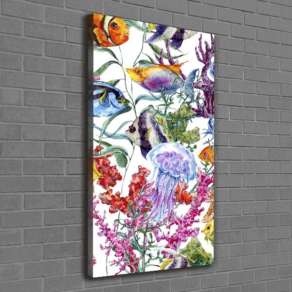 Canvas wall art Underwater world