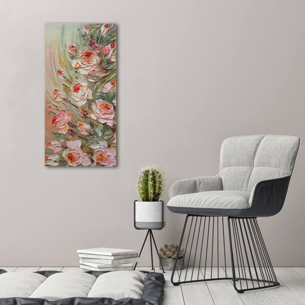 Large canvas wall art Roses