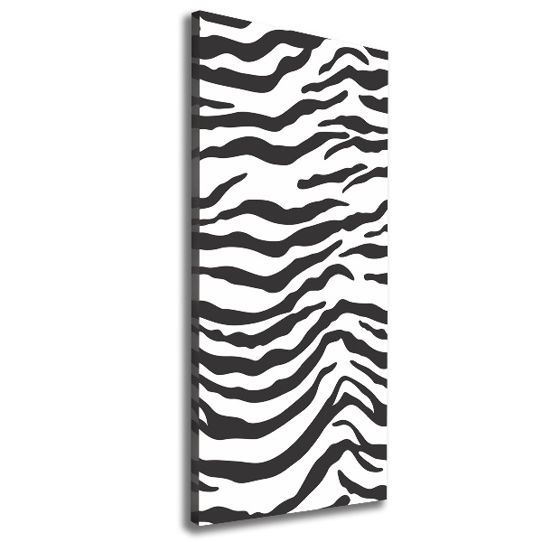 Canvas wall art Zebra background