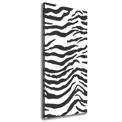 Canvas wall art Zebra background