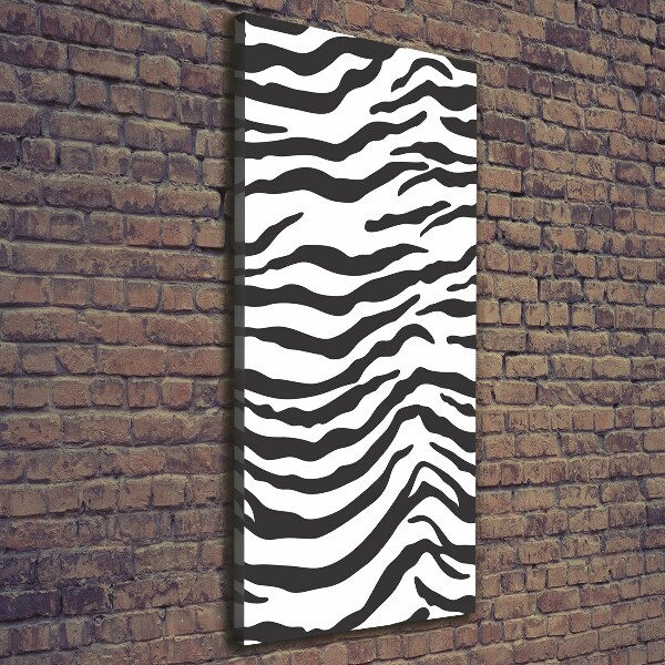 Canvas wall art Zebra background