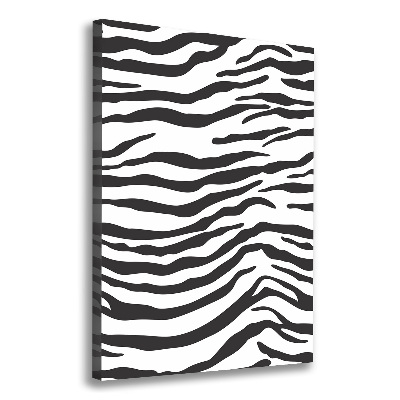 Canvas wall art Zebra background