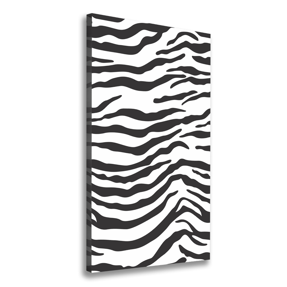 Canvas wall art Zebra background