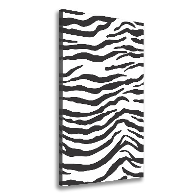 Canvas wall art Zebra background