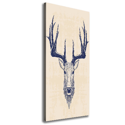 Large canvas wall art Deer head