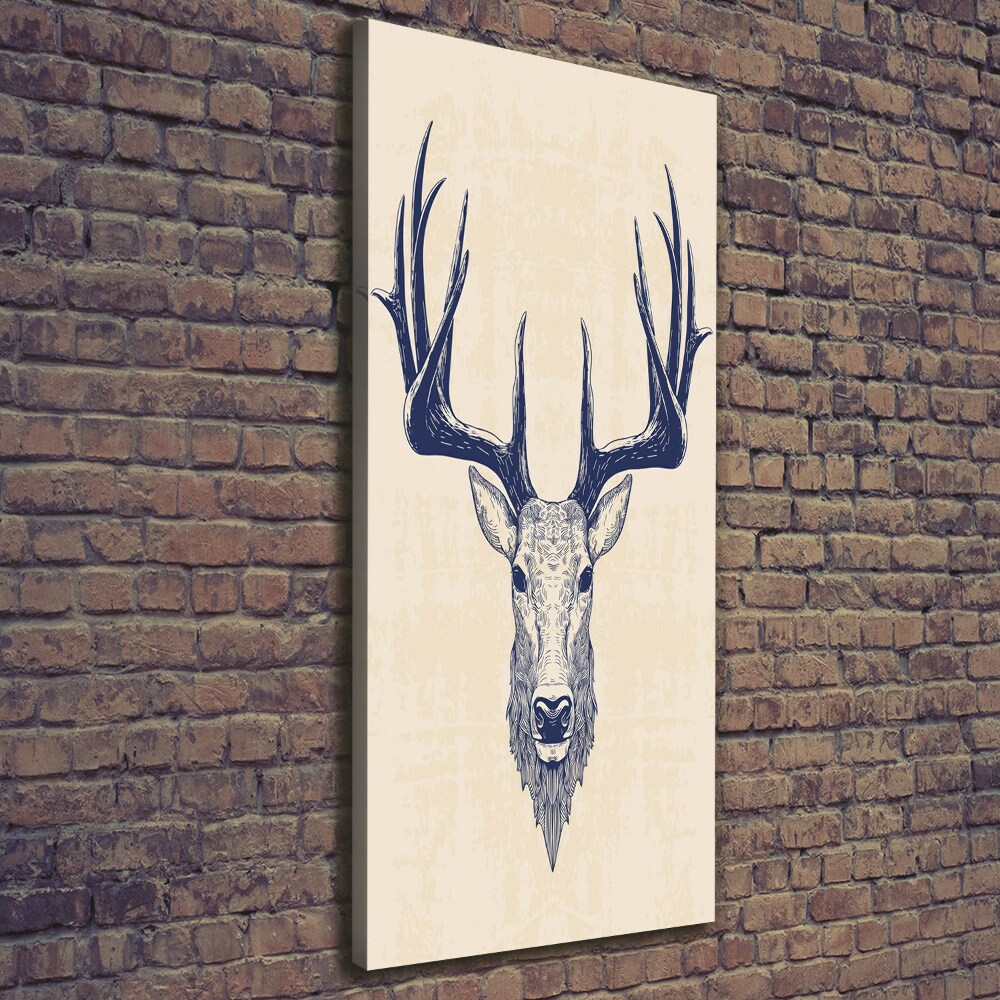 Large canvas wall art Deer head