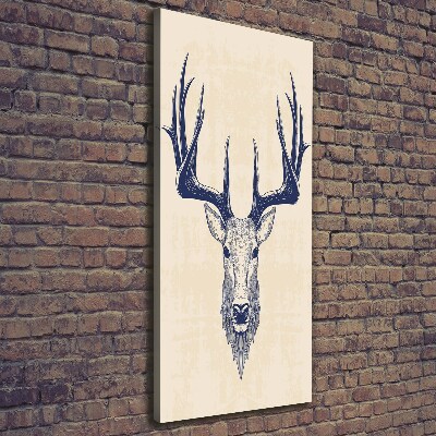 Large canvas wall art Deer head