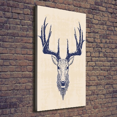 Large canvas wall art Deer head