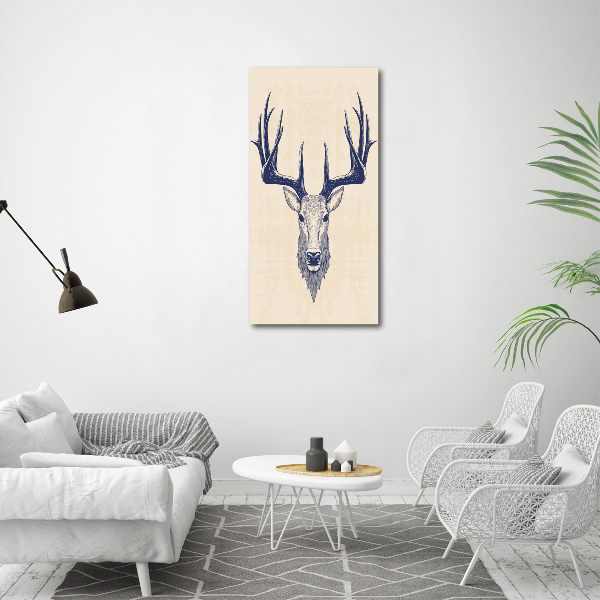 Large canvas wall art Deer head