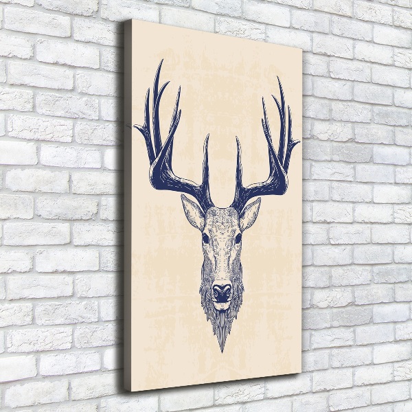 Large canvas wall art Deer head