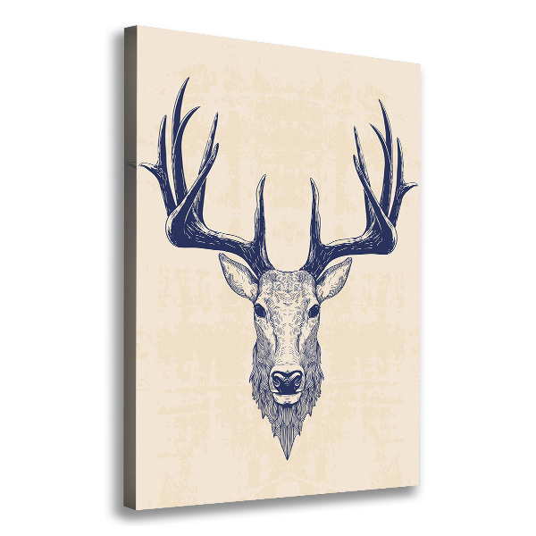 Large canvas wall art Deer head