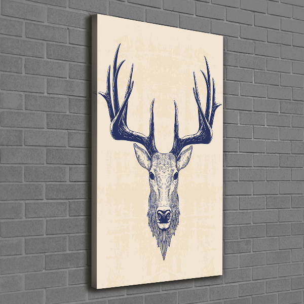 Large canvas wall art Deer head