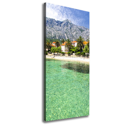 Wall art canvas large Beach in Croatia