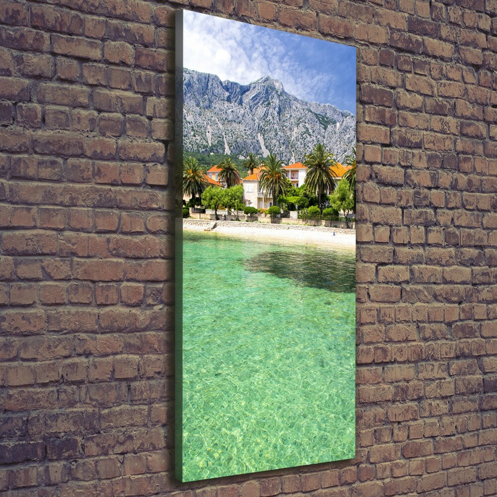 Wall art canvas large Beach in Croatia