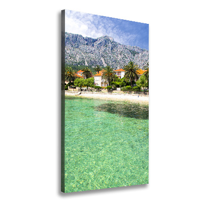 Wall art canvas large Beach in Croatia