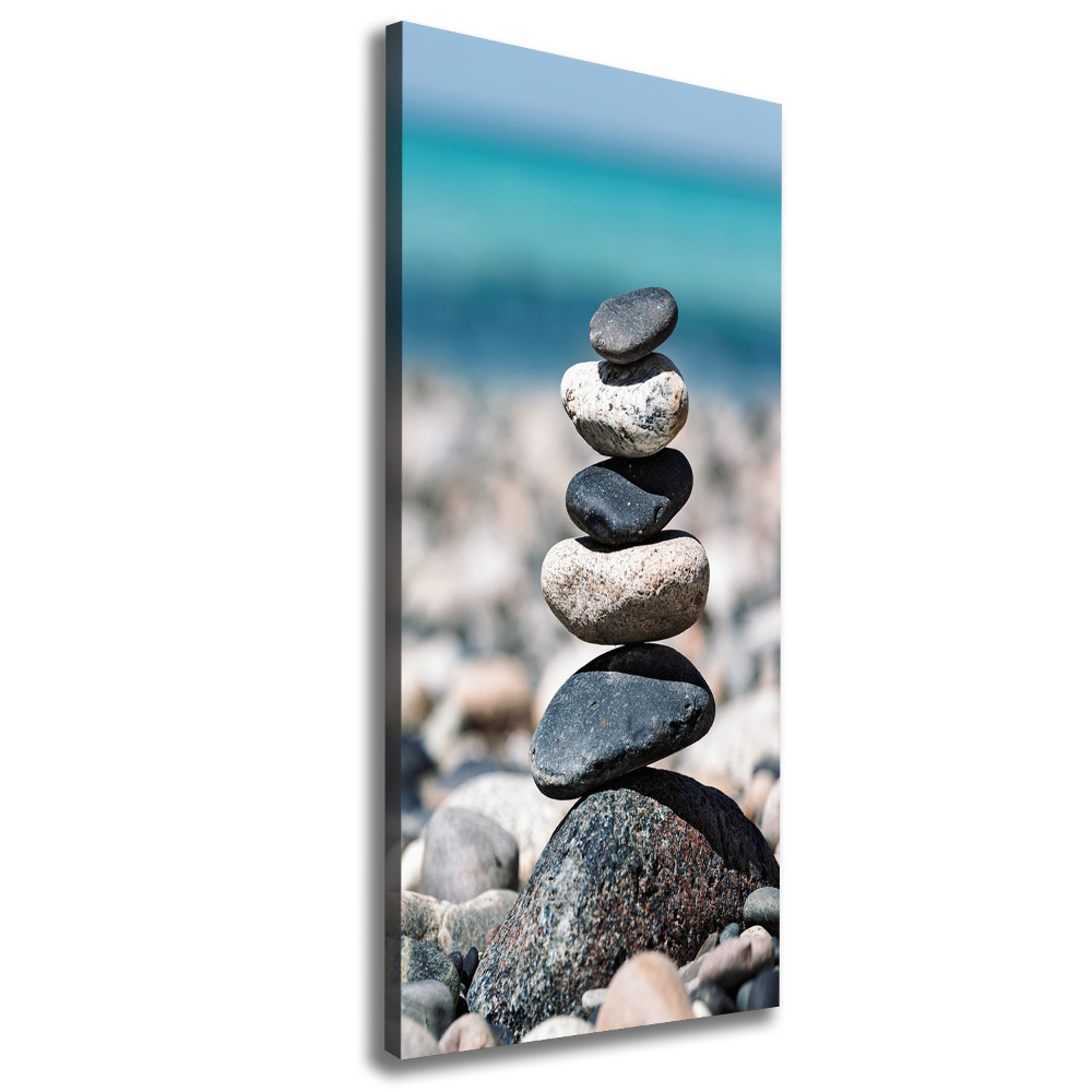 Large canvas wall art Stony beach