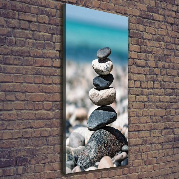 Large canvas wall art Stony beach