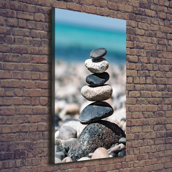 Large canvas wall art Stony beach