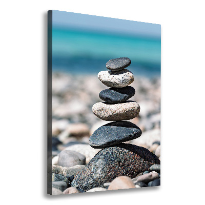 Large canvas wall art Stony beach