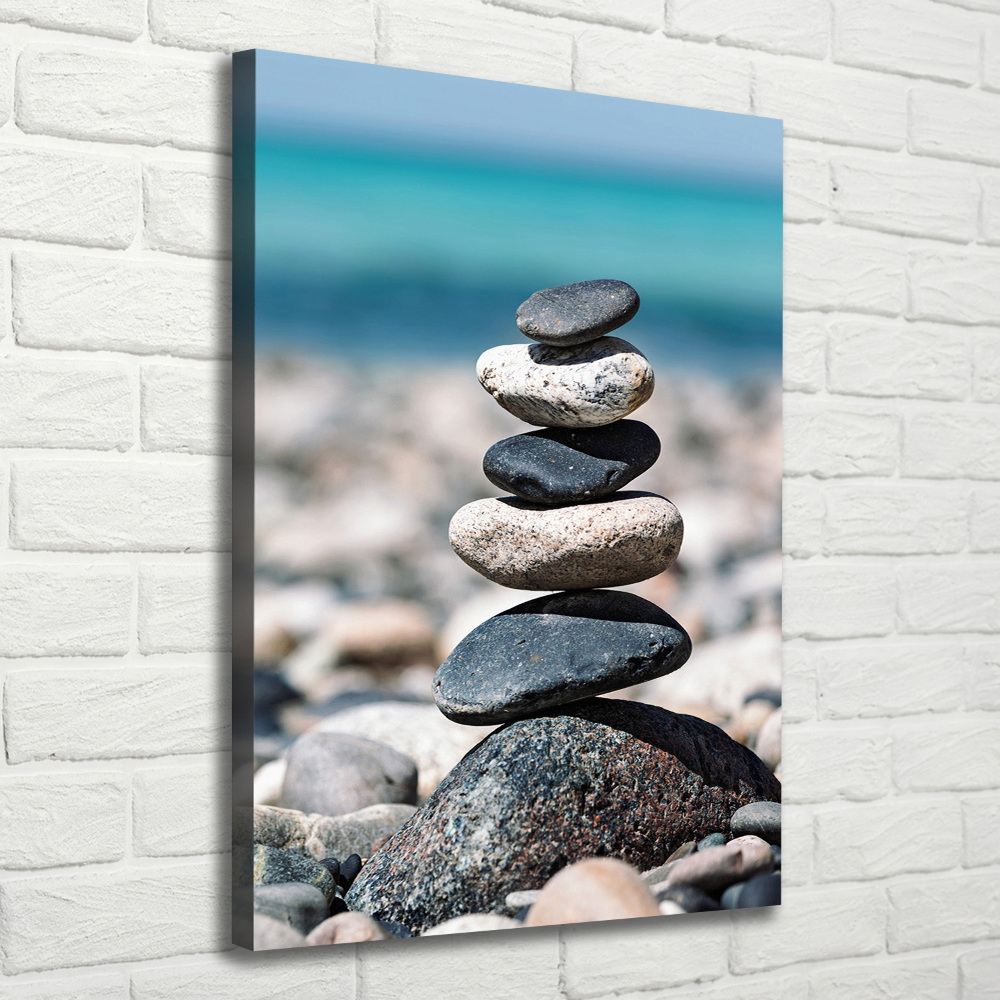 Large canvas wall art Stony beach