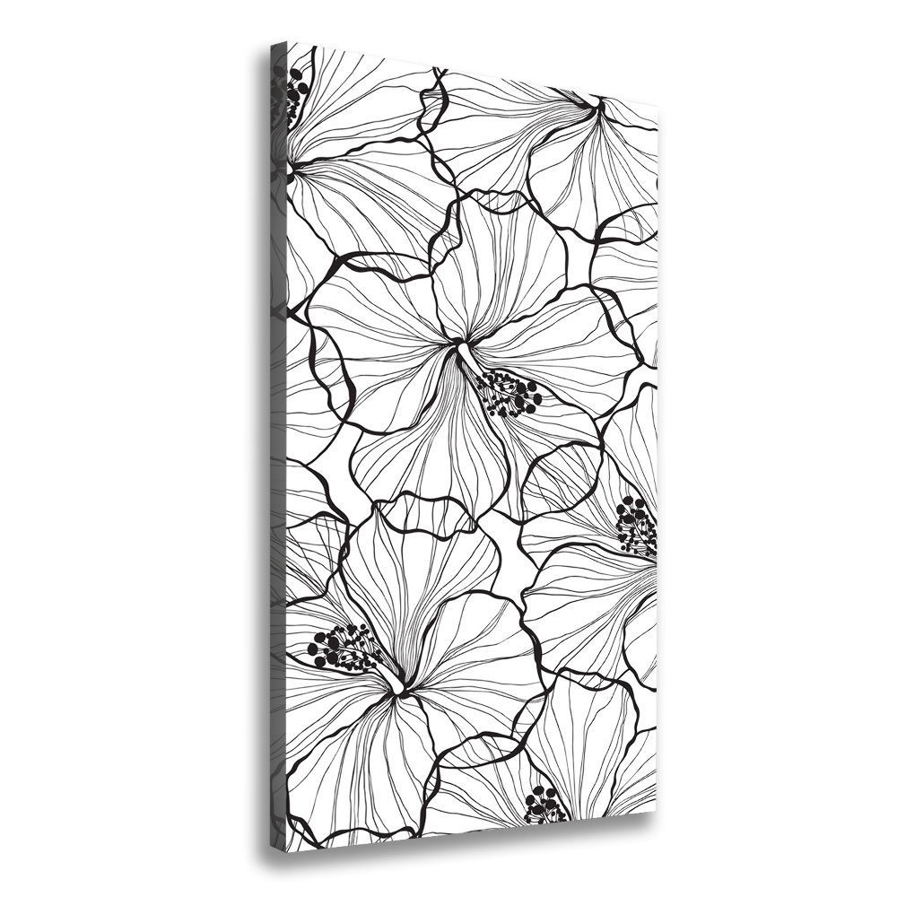 Large canvas wall art Hibiscus