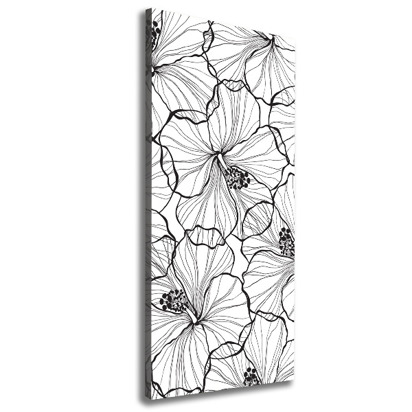 Large canvas wall art Hibiscus