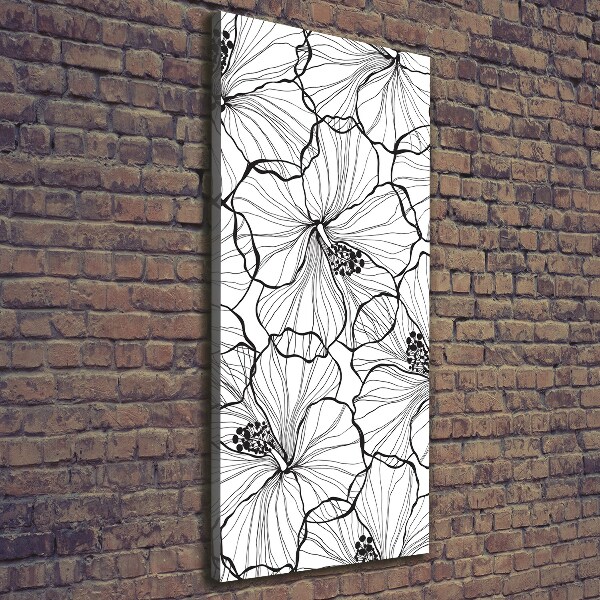 Large canvas wall art Hibiscus