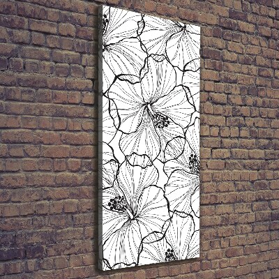 Large canvas wall art Hibiscus