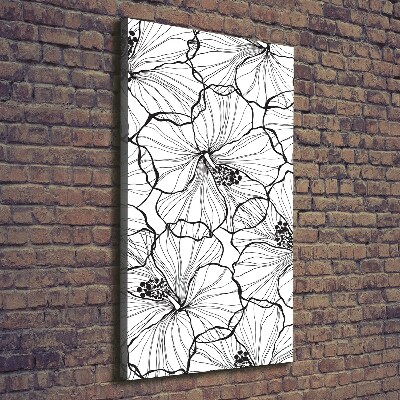 Large canvas wall art Hibiscus