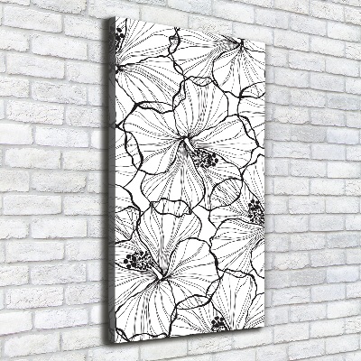 Large canvas wall art Hibiscus