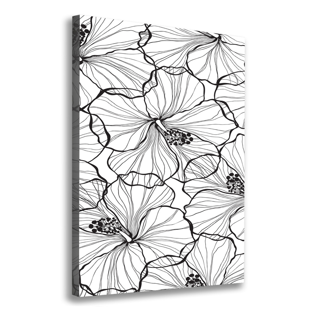 Large canvas wall art Hibiscus