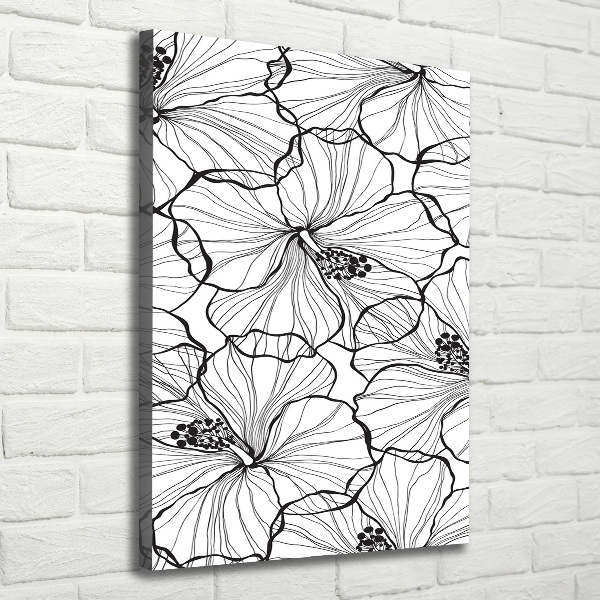 Large canvas wall art Hibiscus