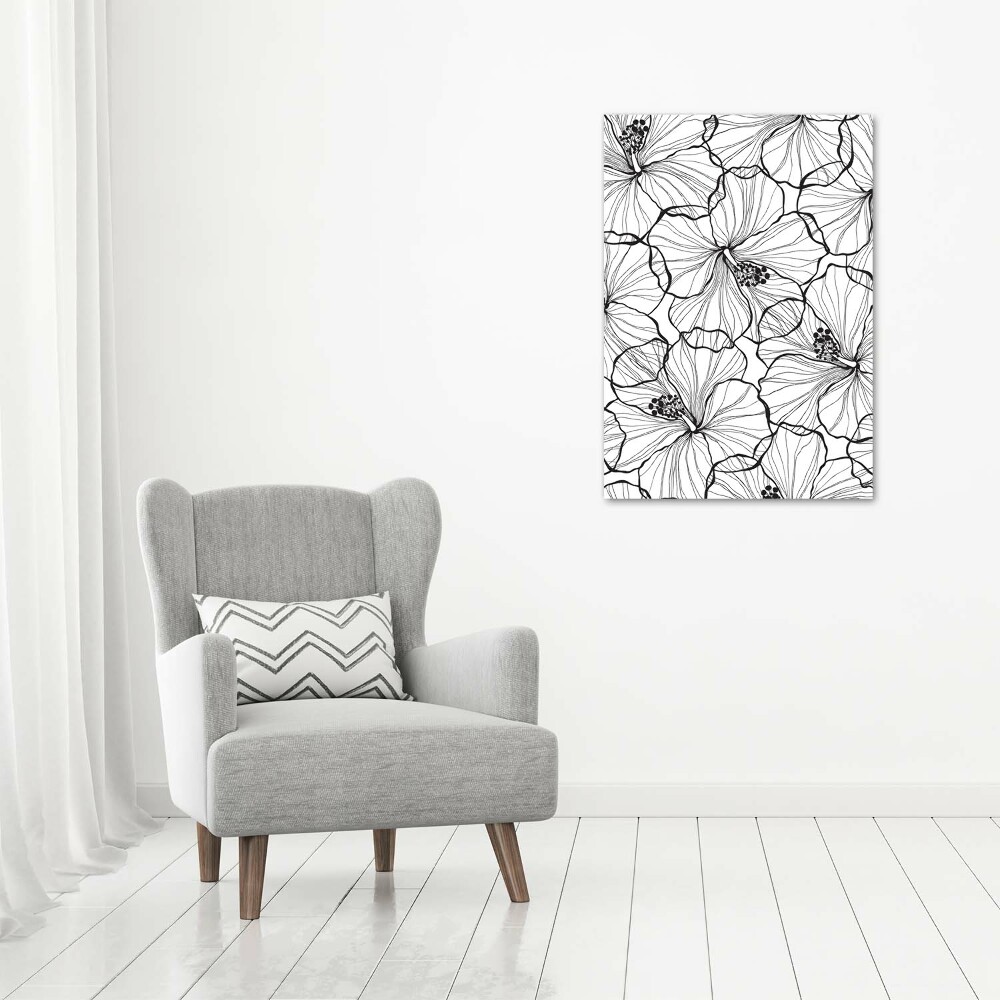 Large canvas wall art Hibiscus