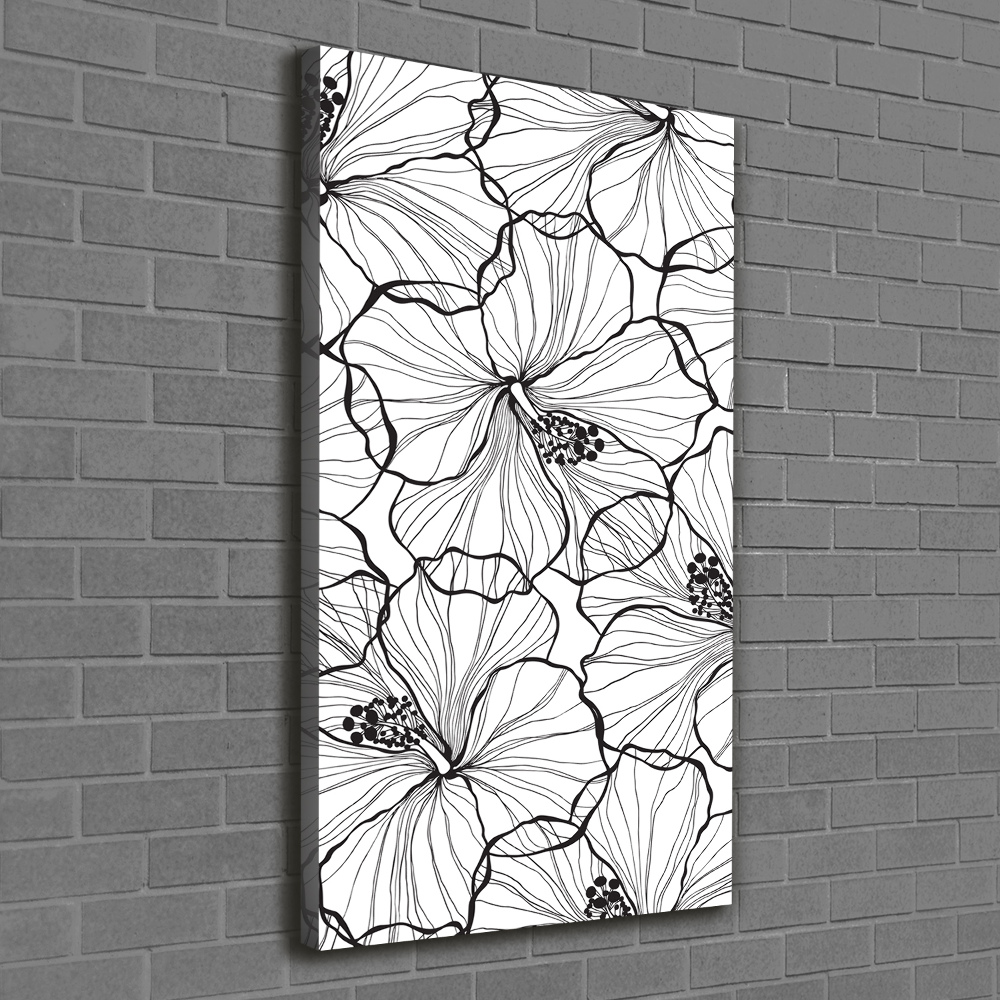 Large canvas wall art Hibiscus