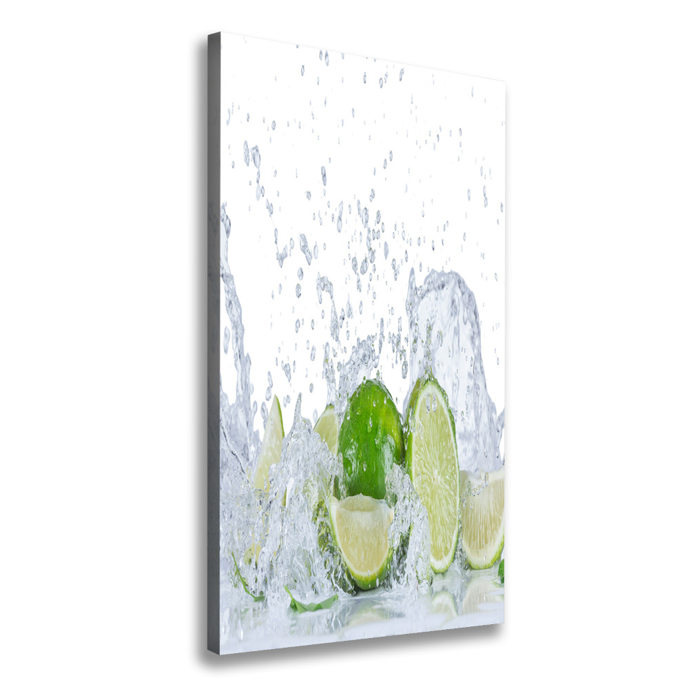 Large canvas wall art Lime