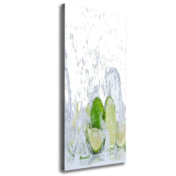 Large canvas wall art Lime