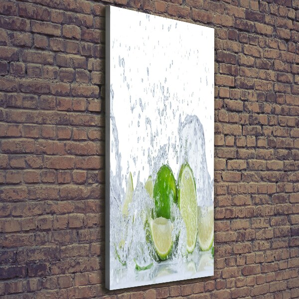 Large canvas wall art Lime