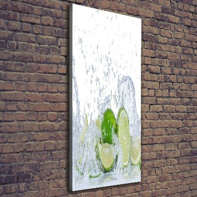 Large canvas wall art Lime