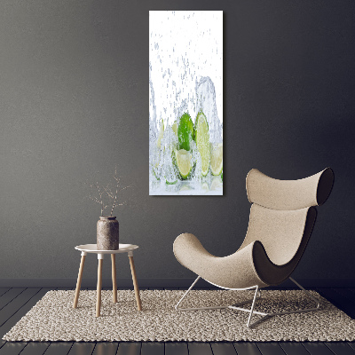 Large canvas wall art Lime