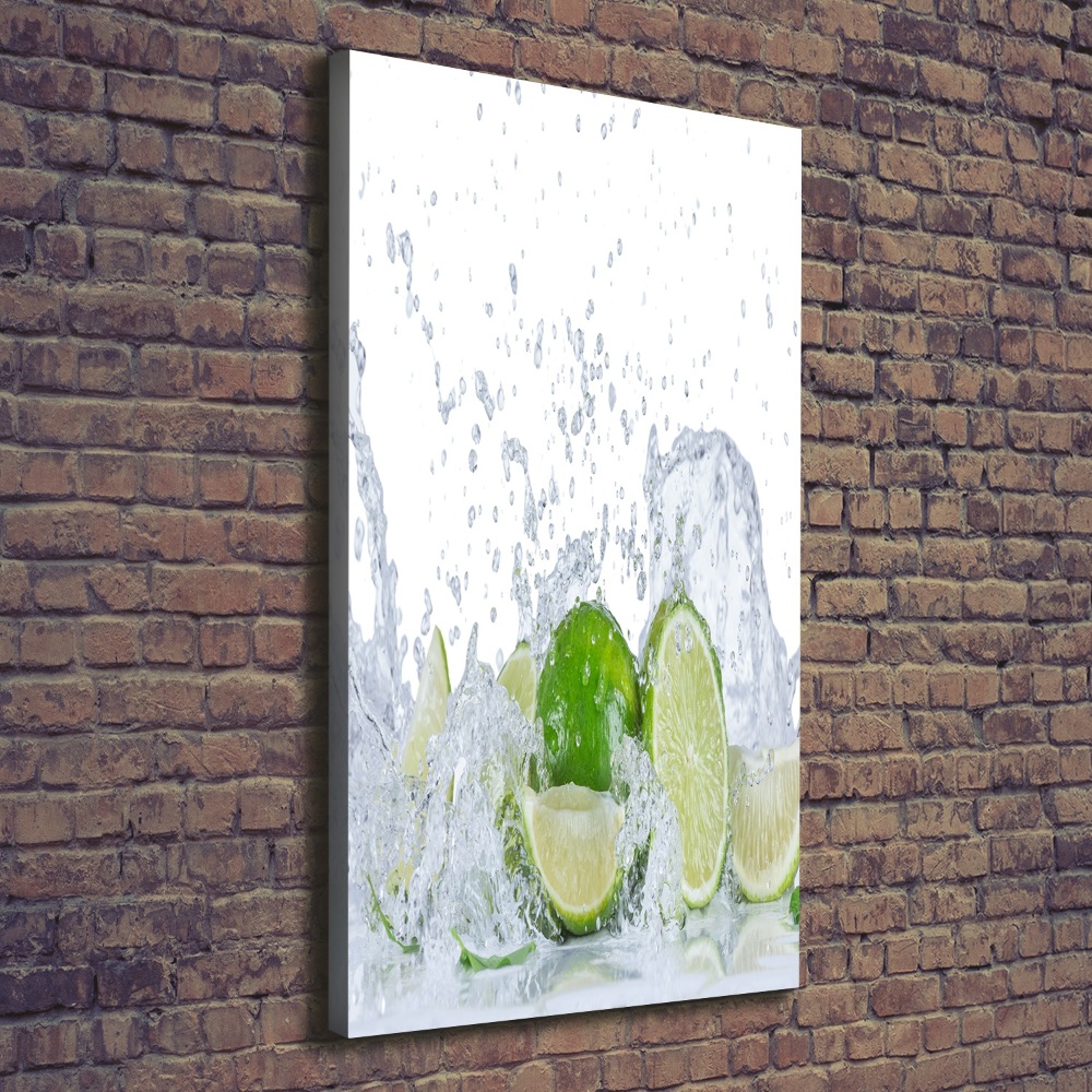 Large canvas wall art Lime