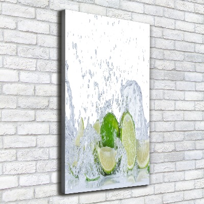 Large canvas wall art Lime