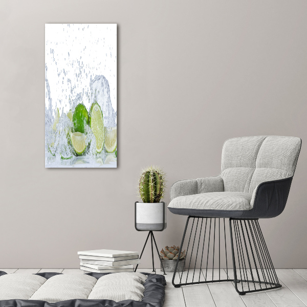 Large canvas wall art Lime