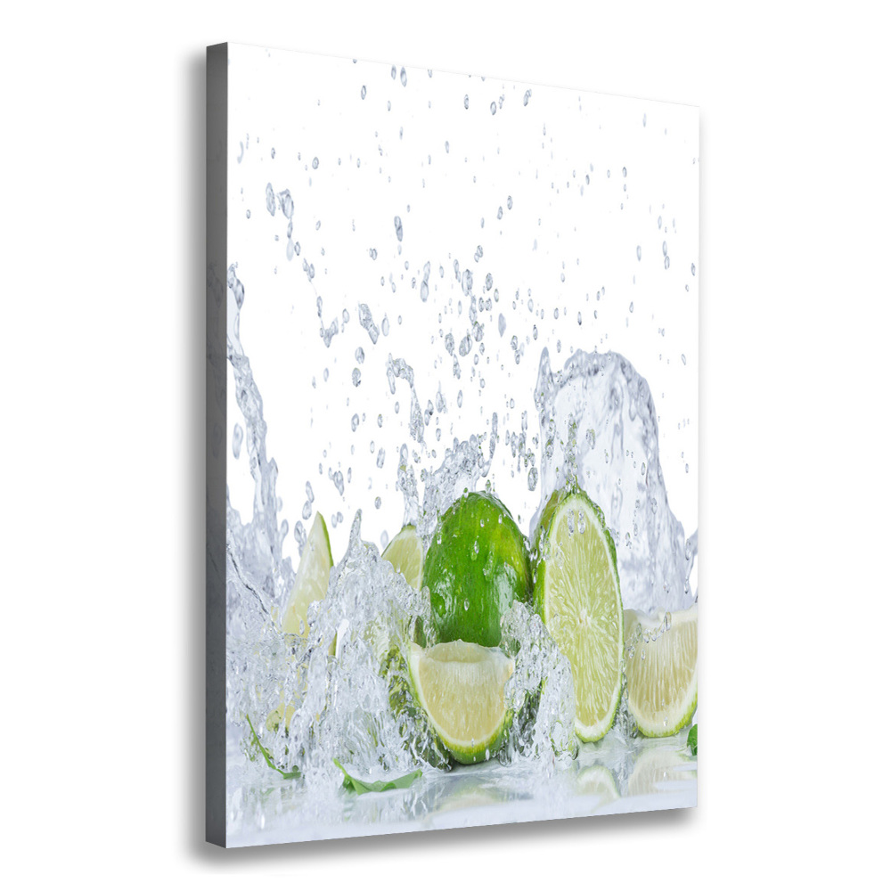 Large canvas wall art Lime