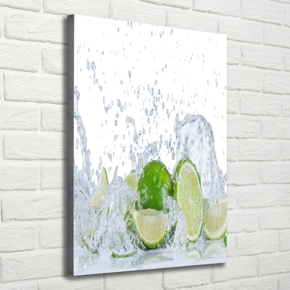 Large canvas wall art Lime